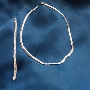 Necklace set 925 sterling silver stamped gift box